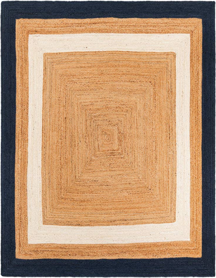 Detail image of 7' 10 x 7' 10 Handmade Braided Jute Square Rug