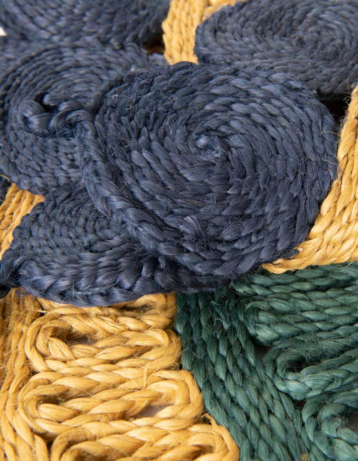 5' 1 x 8' Handmade Braided Jute Oval Rug