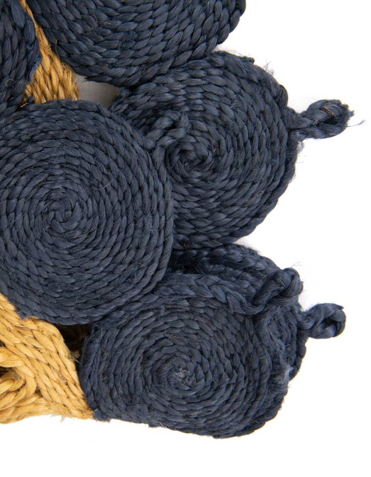 Detail image of 5' 1 x 8' Handmade Braided Jute Oval Rug