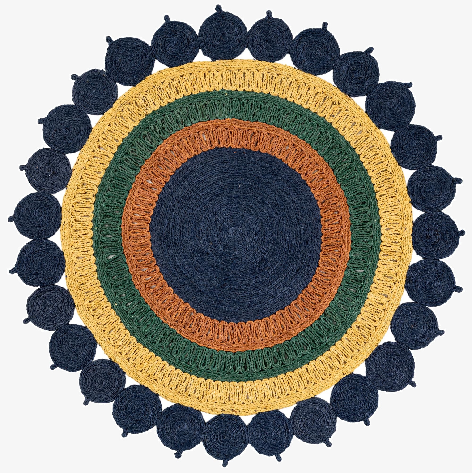Primary image 5' 1 x 5' 1  Hand Braided Jute Round Rug