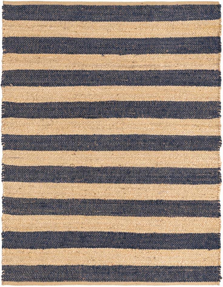 Detail image of 4' 1 x 6' 1  Hand Braided Jute Rug