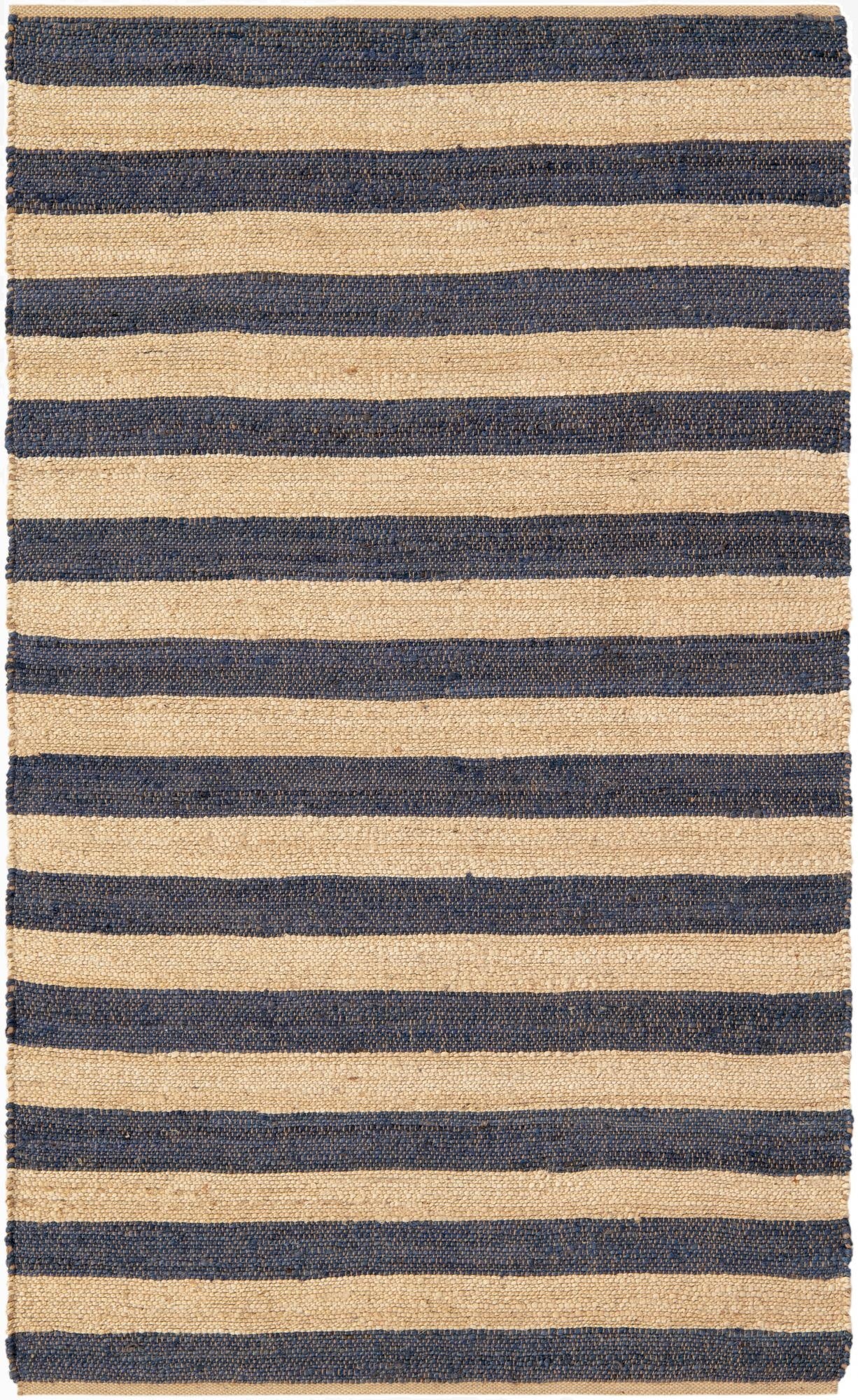 5' 1 x 8'  Hand Braided Jute Rug
