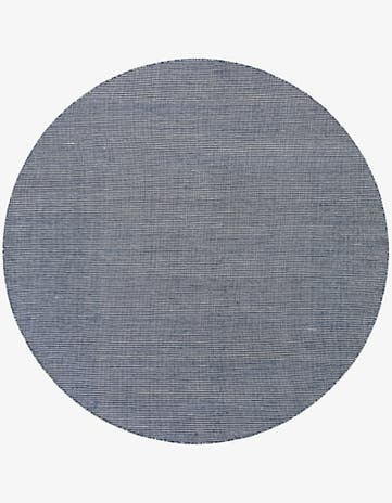 Navy Sky Easy-Clean Jill Zarin Palm Springs Indoor / Outdoor Round Rug