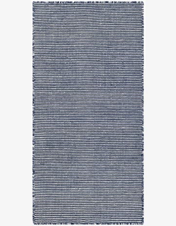 Navy Sky Easy-Clean Jill Zarin Palm Springs Indoor / Outdoor Runner Rug