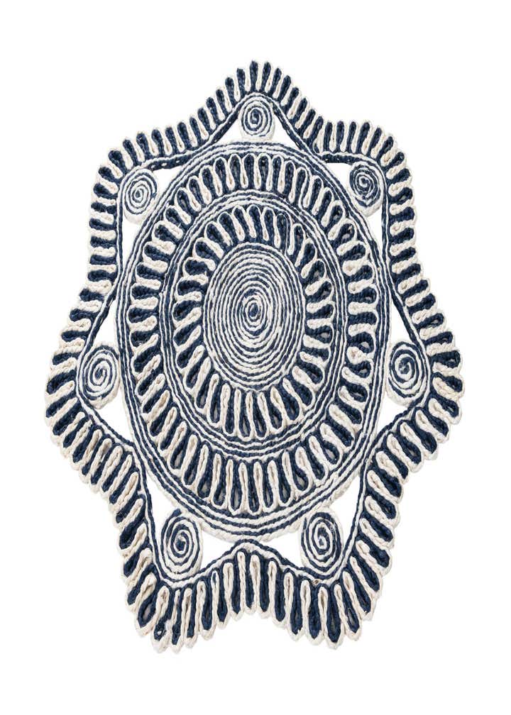 3' x 3' Handmade Braided Jute Round Rug