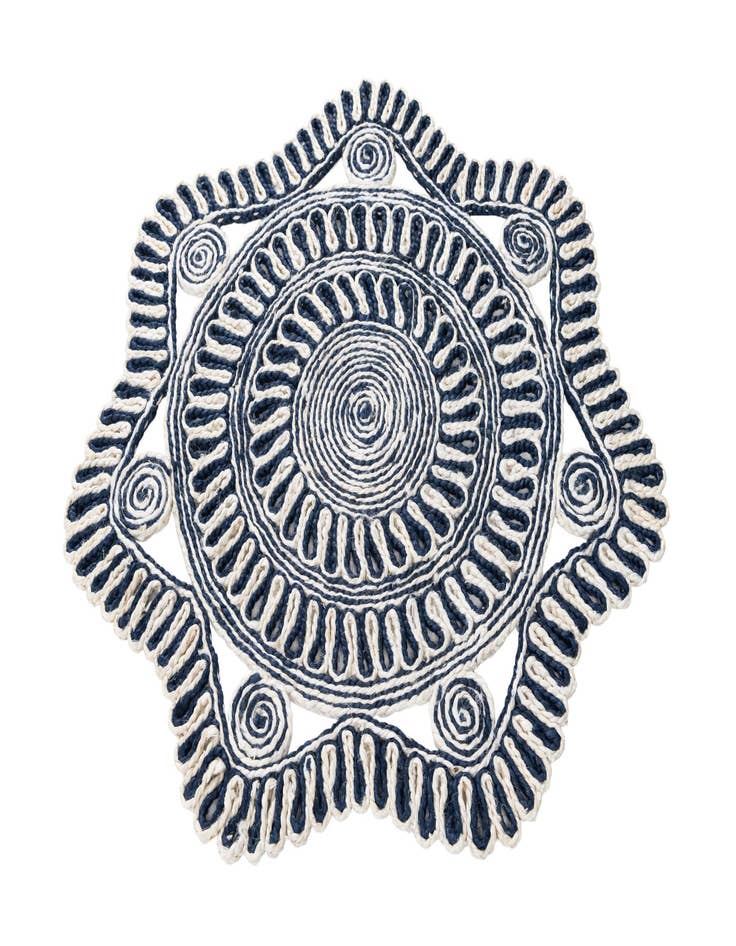 Detail image of 3' x 3' Handmade Braided Jute Round Rug