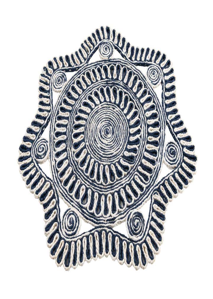3' x 3' Handmade Braided Jute Round Rug