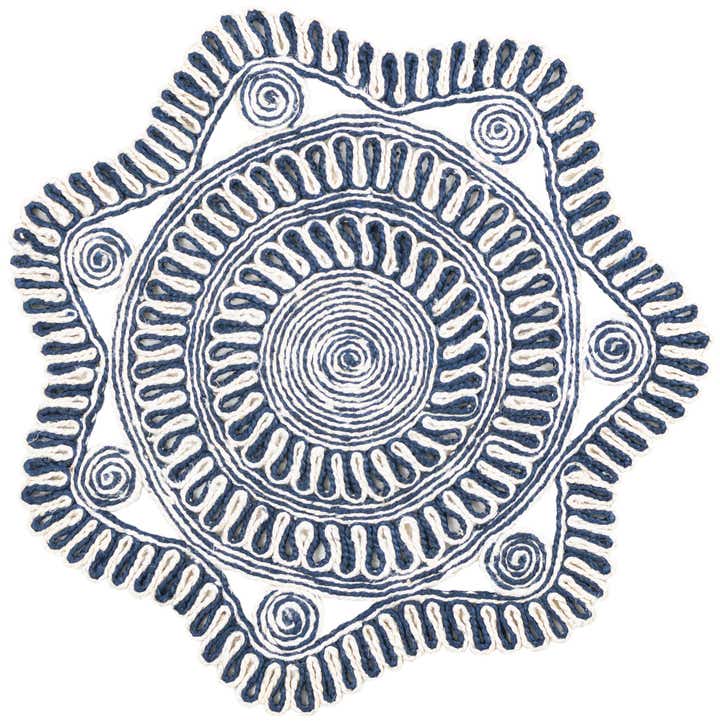 3' x 3' Handmade Braided Jute Round Rug