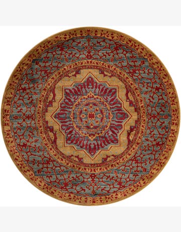 6' x 6' Nesbitt · Border rug