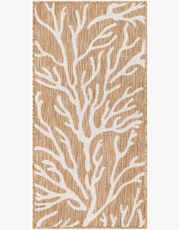 Northfield · Floral / botanical Outdoor Rug, taupe