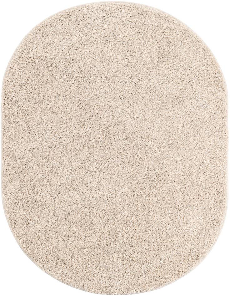 Detail image of 4' 1 x 6' 1 Soft Solid Shag Oval Rug