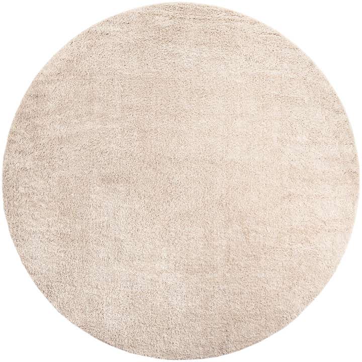 10' x 10' Soft Solid Shag Round Rug
