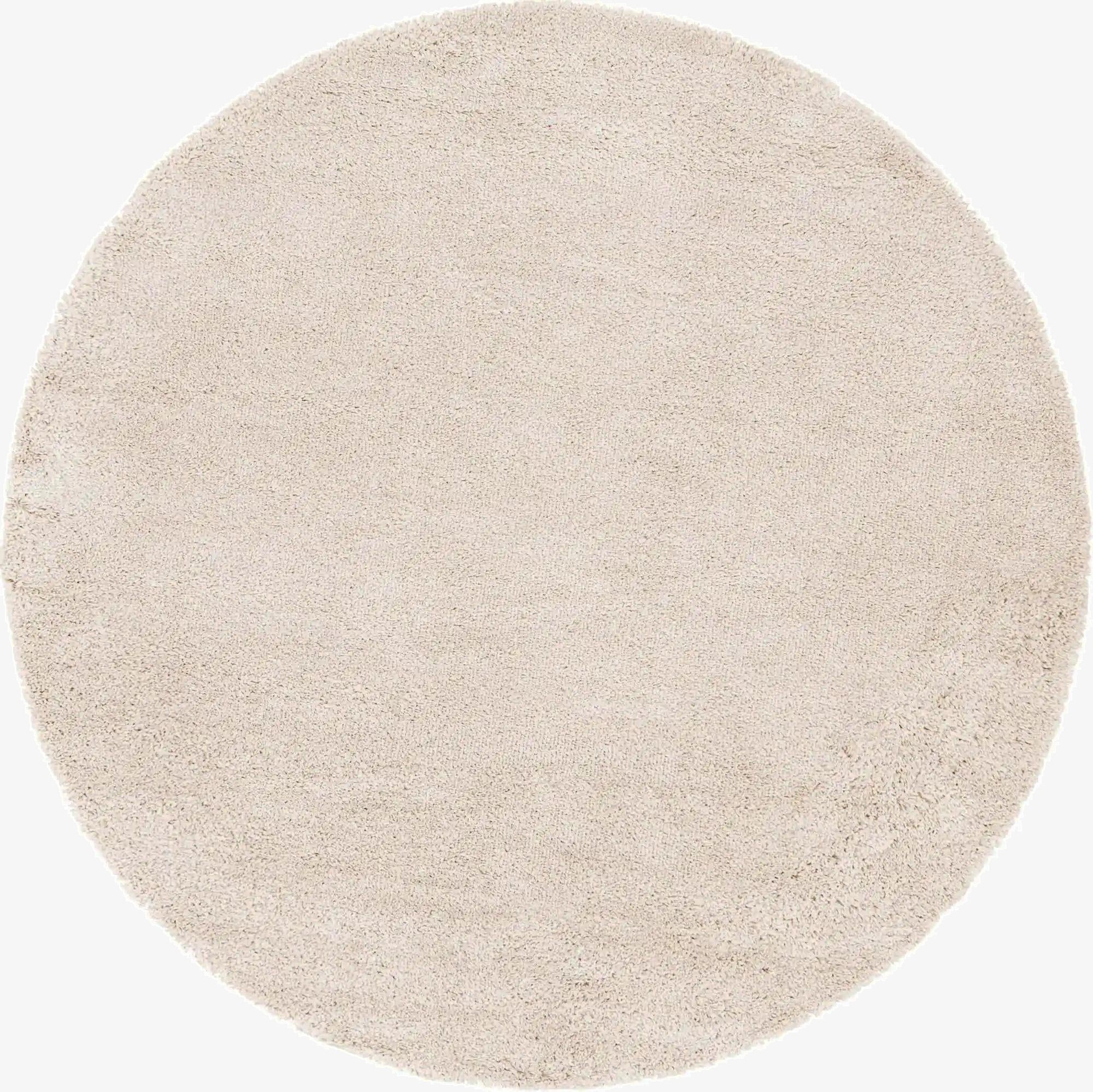 7' 10 x 7' 10 Soft Solid Shag Round Rug