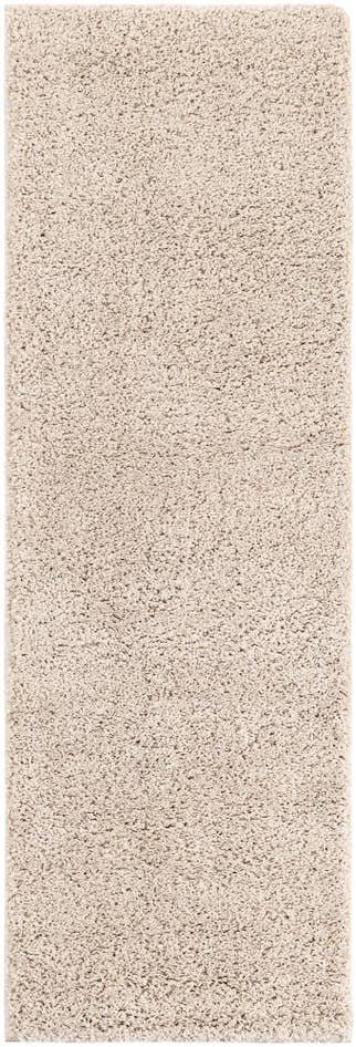 Detail image of 2' x 6' 1 Soft Solid Shag Runner Rug