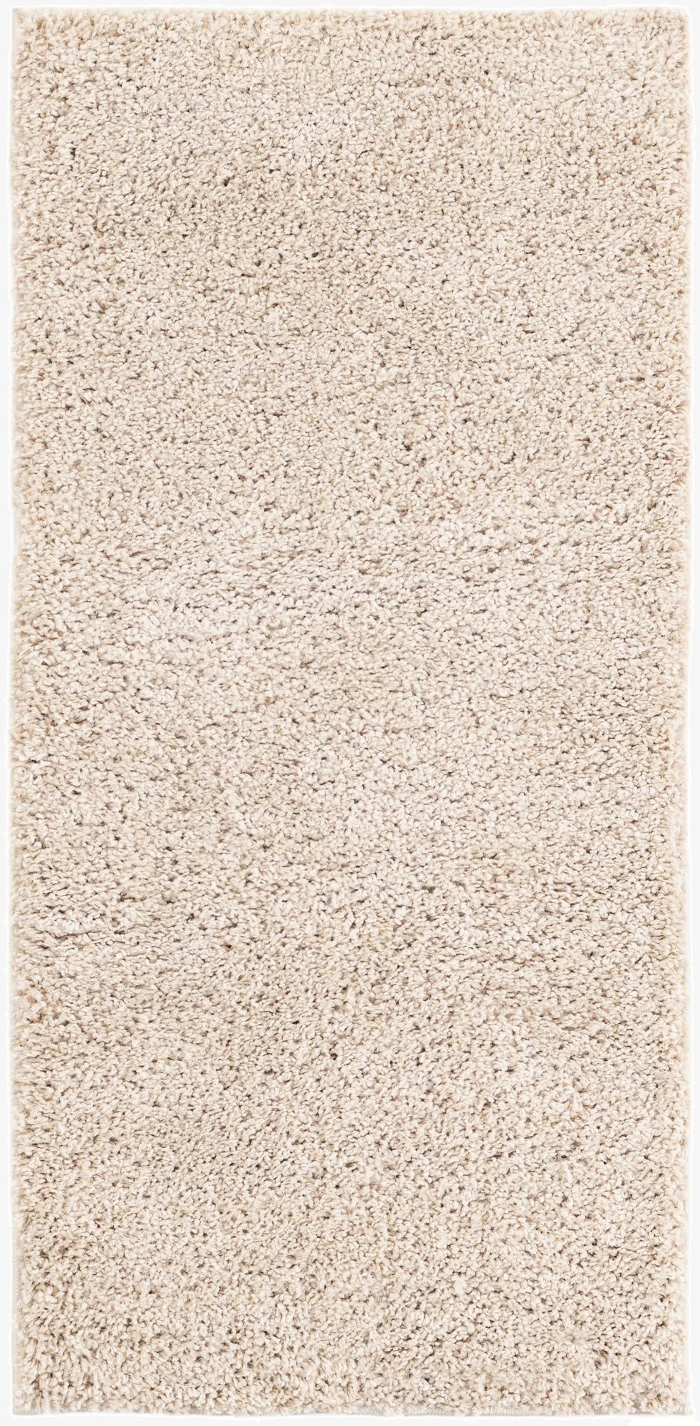 2' x 4' 1 Soft Solid Shag Runner Rug