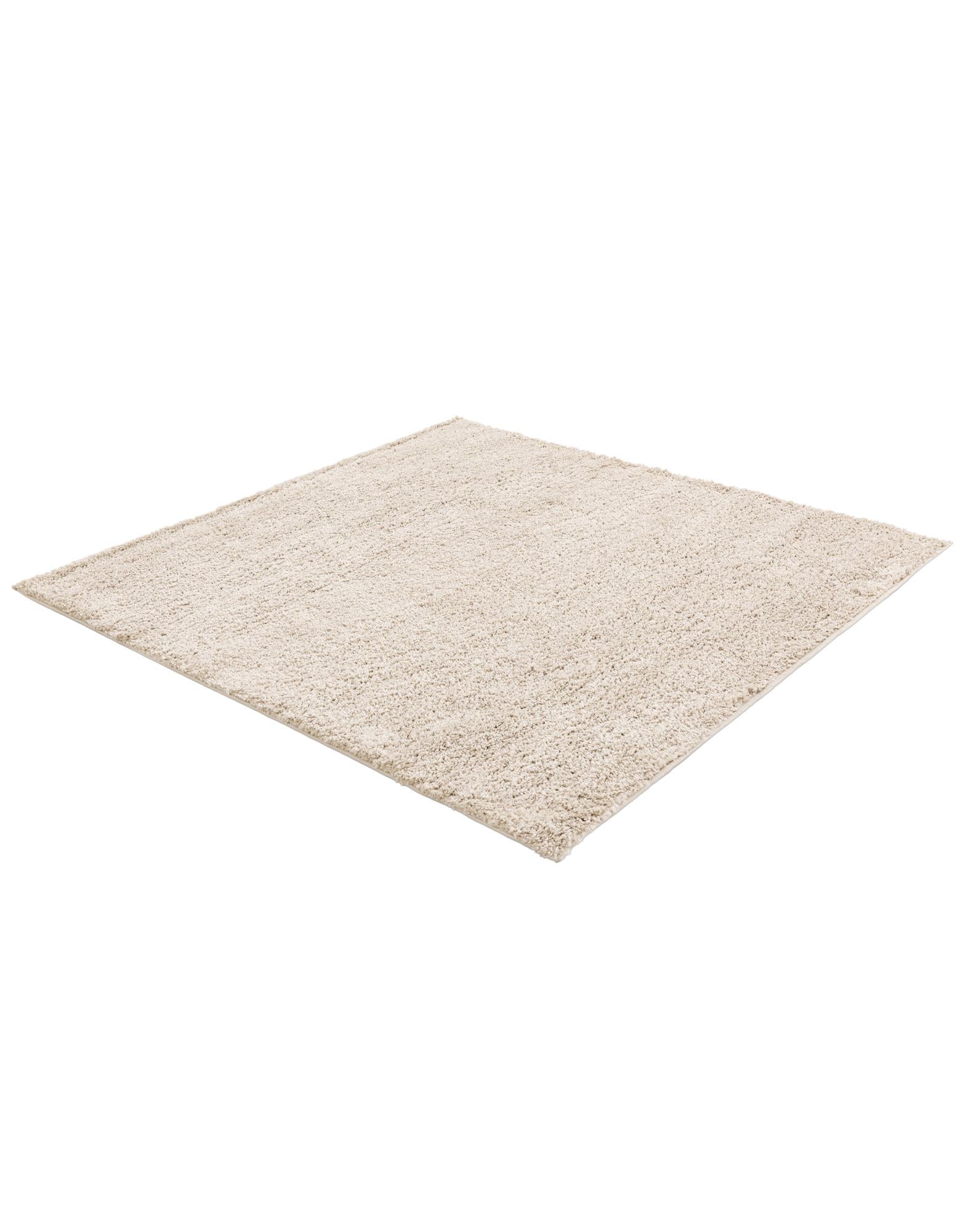 5' 3 x 5' 3 Soft Solid Shag Square Rug