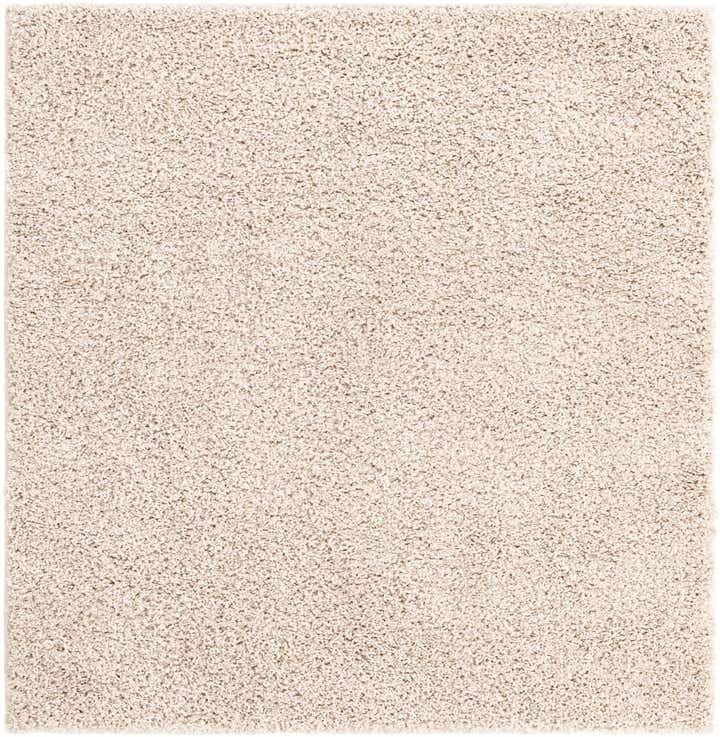 4' x 4' Soft Solid Shag Square Rug