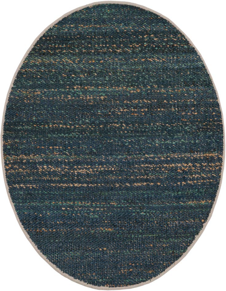 Detail image of 3' 1 x 3' 1 Hand Woven Palm Beach Jute Round Rug