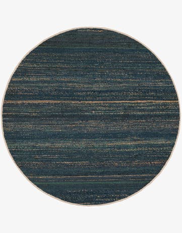 5' 3 x 5' 3 Hand Woven Palm Beach Jute Round Rug