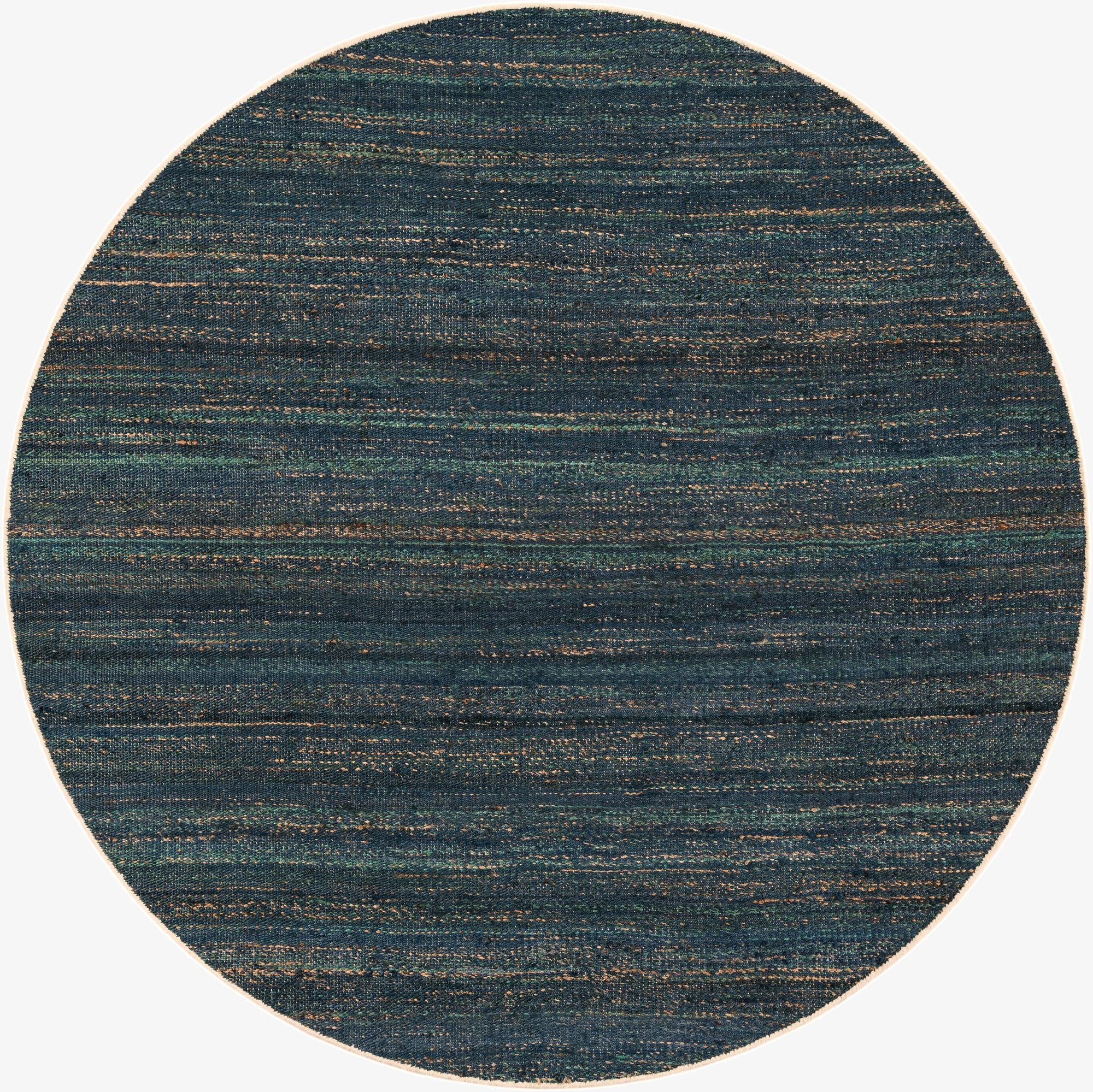 7' 10 x 7' 10  Hand Woven Palm Beach Jute Round Rug