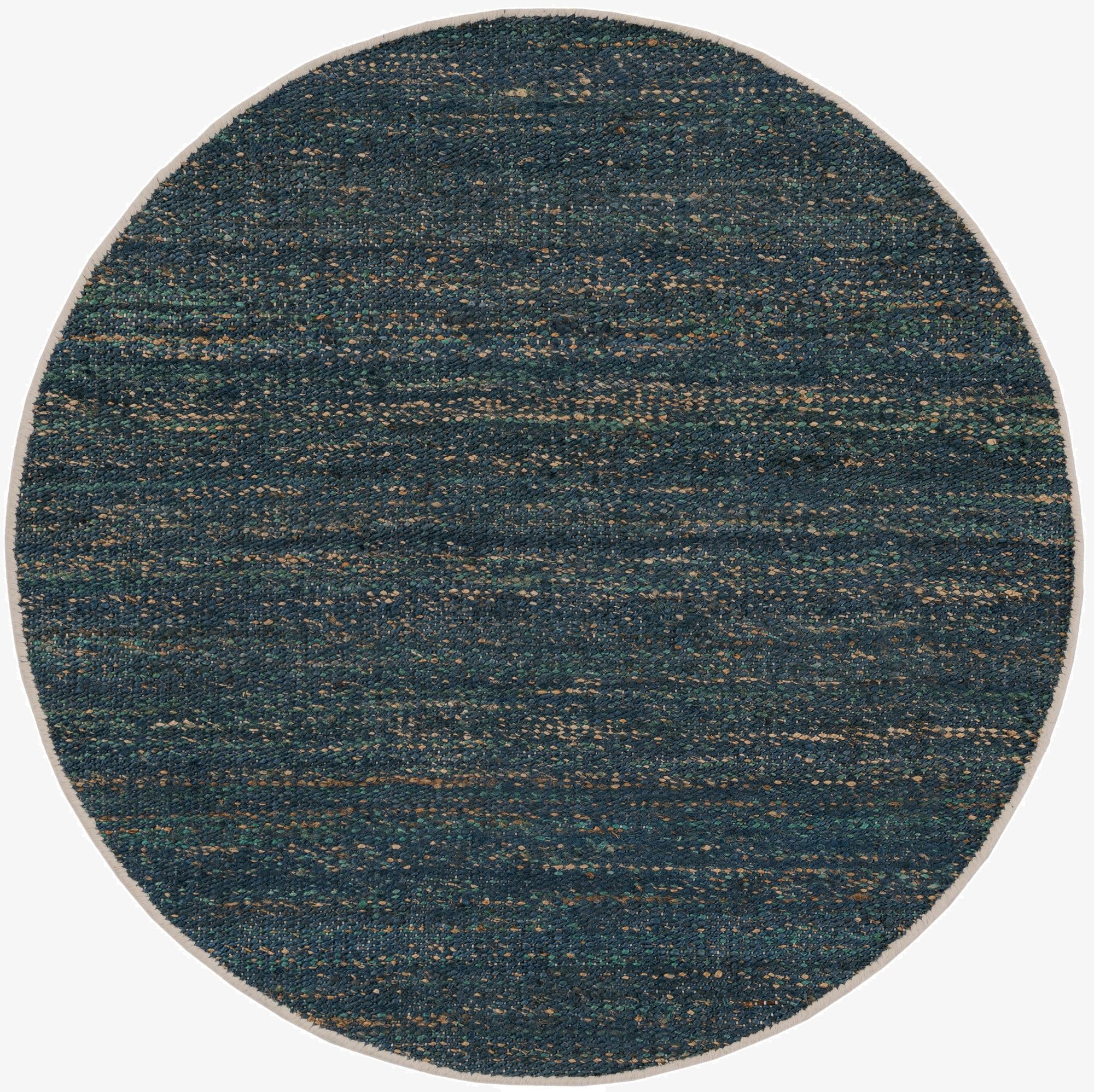 4' 1 x 4' 1  Hand Woven Palm Beach Jute Round Rug