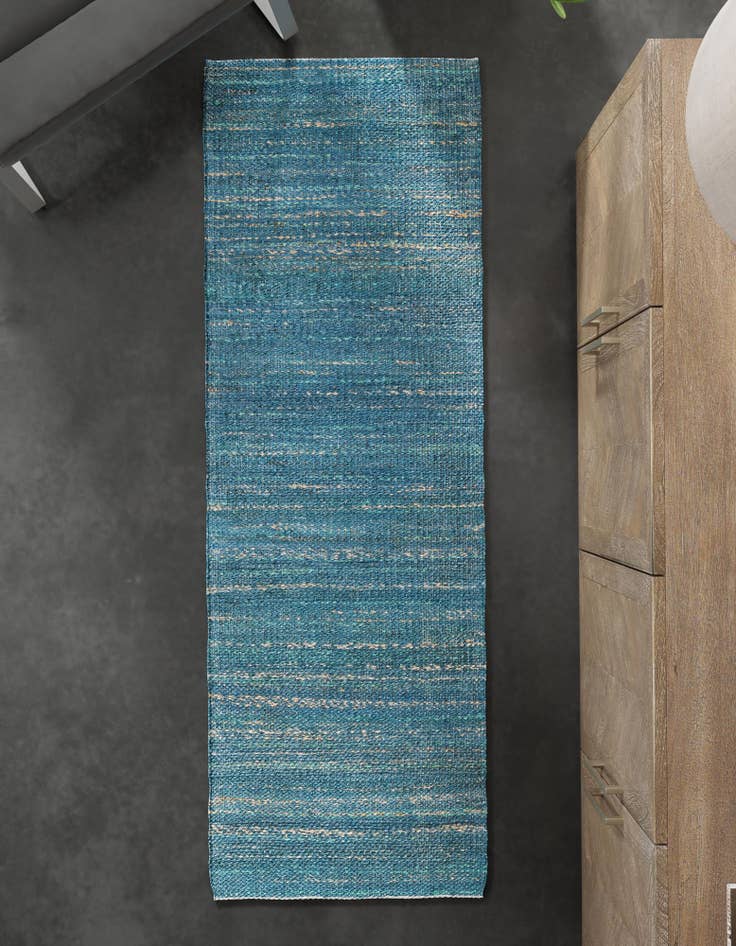 Detail image of 2' 7 x 12' Hand Woven Palm Beach Jute Runner Rug