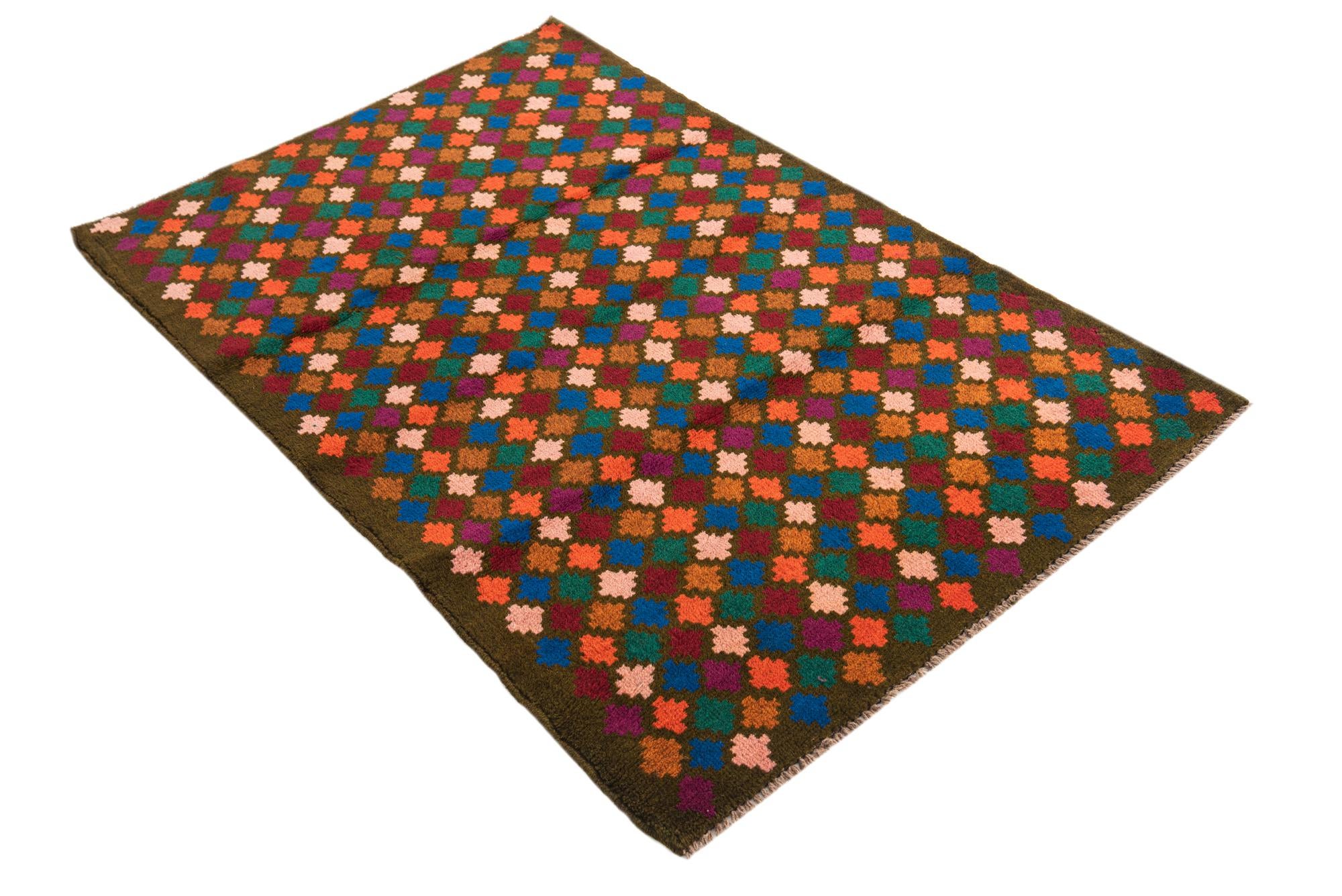 3' 1 x 4' 8 Hand Knotted Balouch Wool Rug