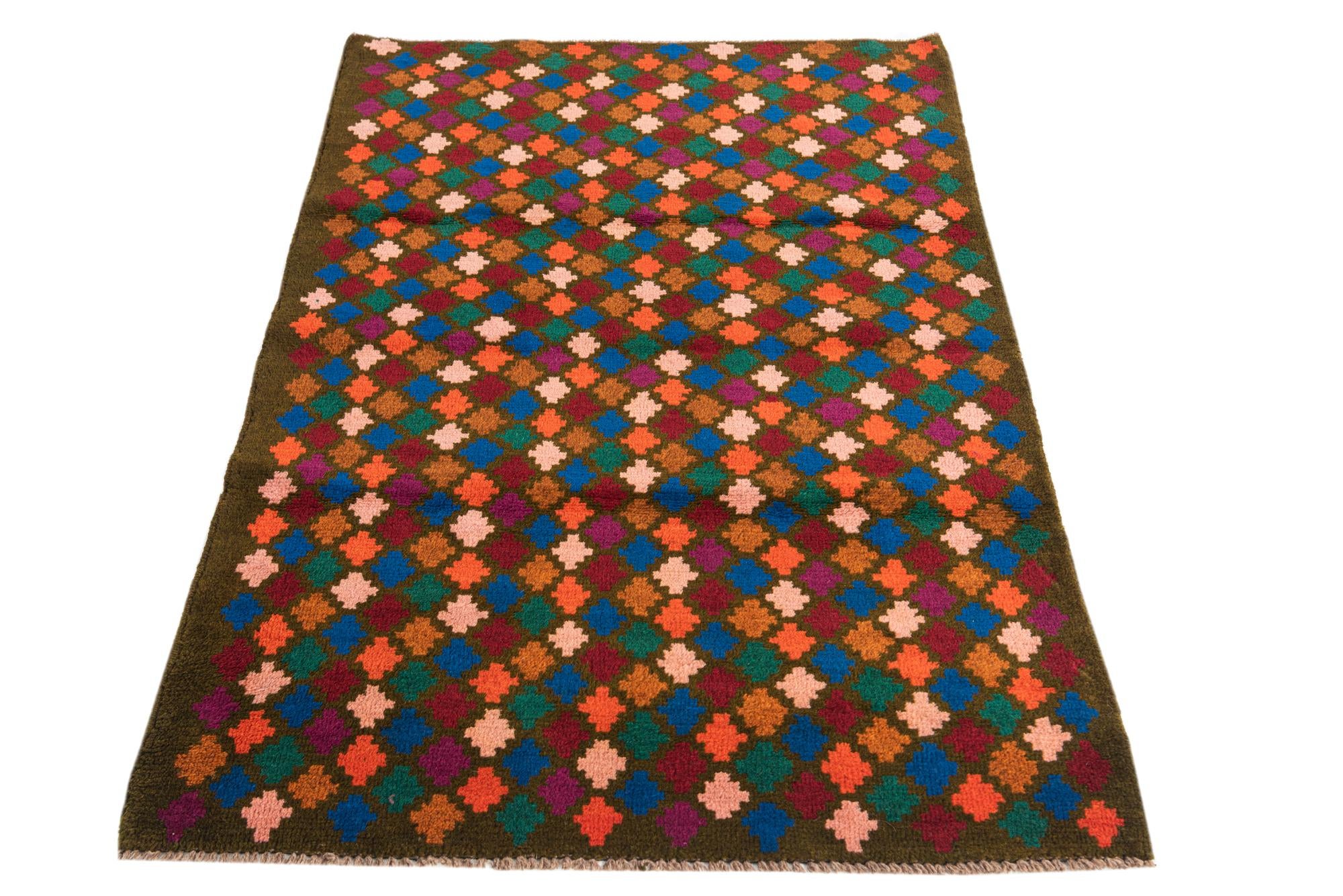 3' 1 x 4' 8 Hand Knotted Balouch Wool Rug