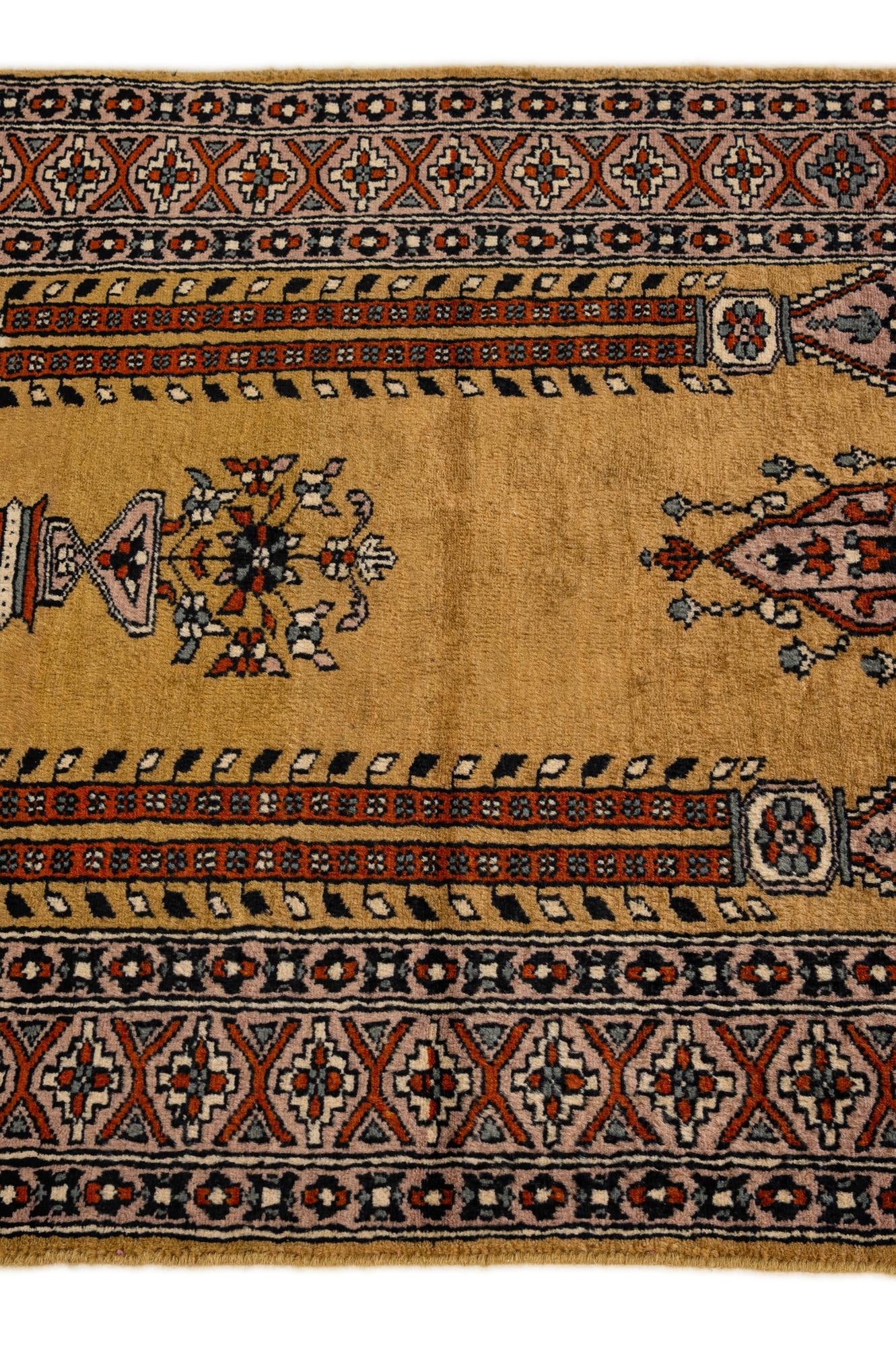 2' 7 x 4' 4 Hand Knotted Bokhara Wool Rug