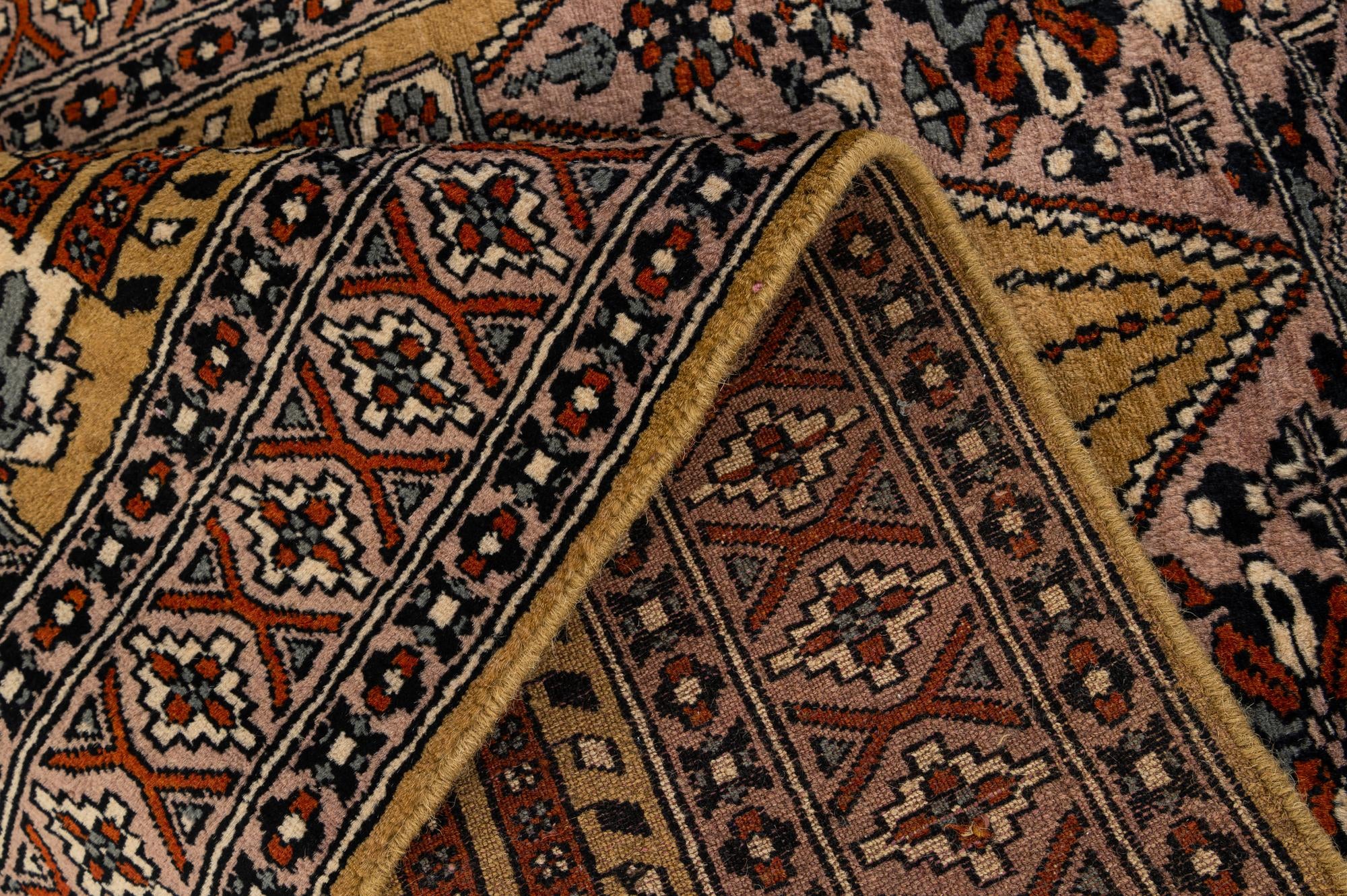 2' 7 x 4' 4 Hand Knotted Bokhara Wool Rug