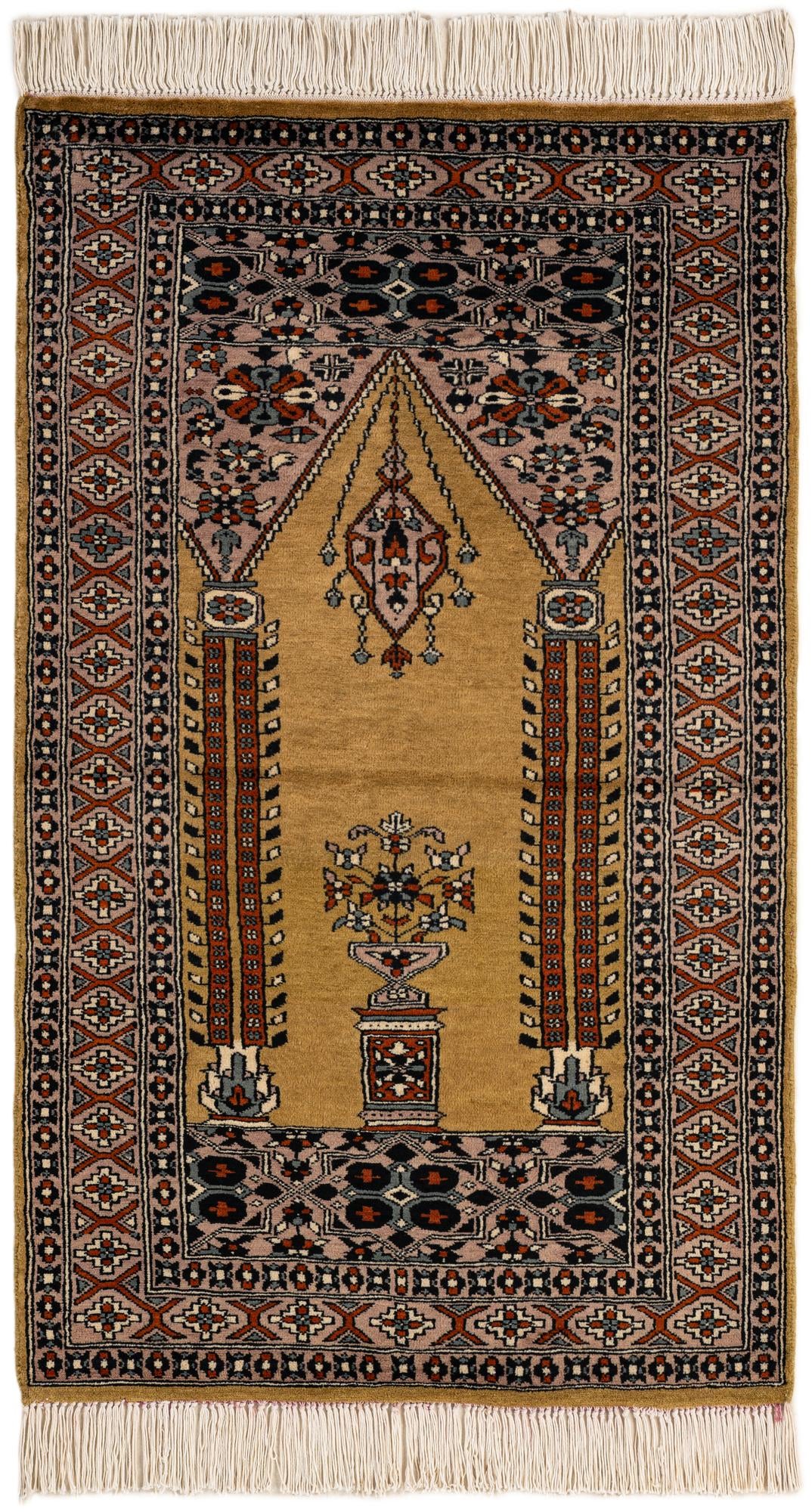 2' 7 x 4' 4 Hand Knotted Bokhara Wool Rug