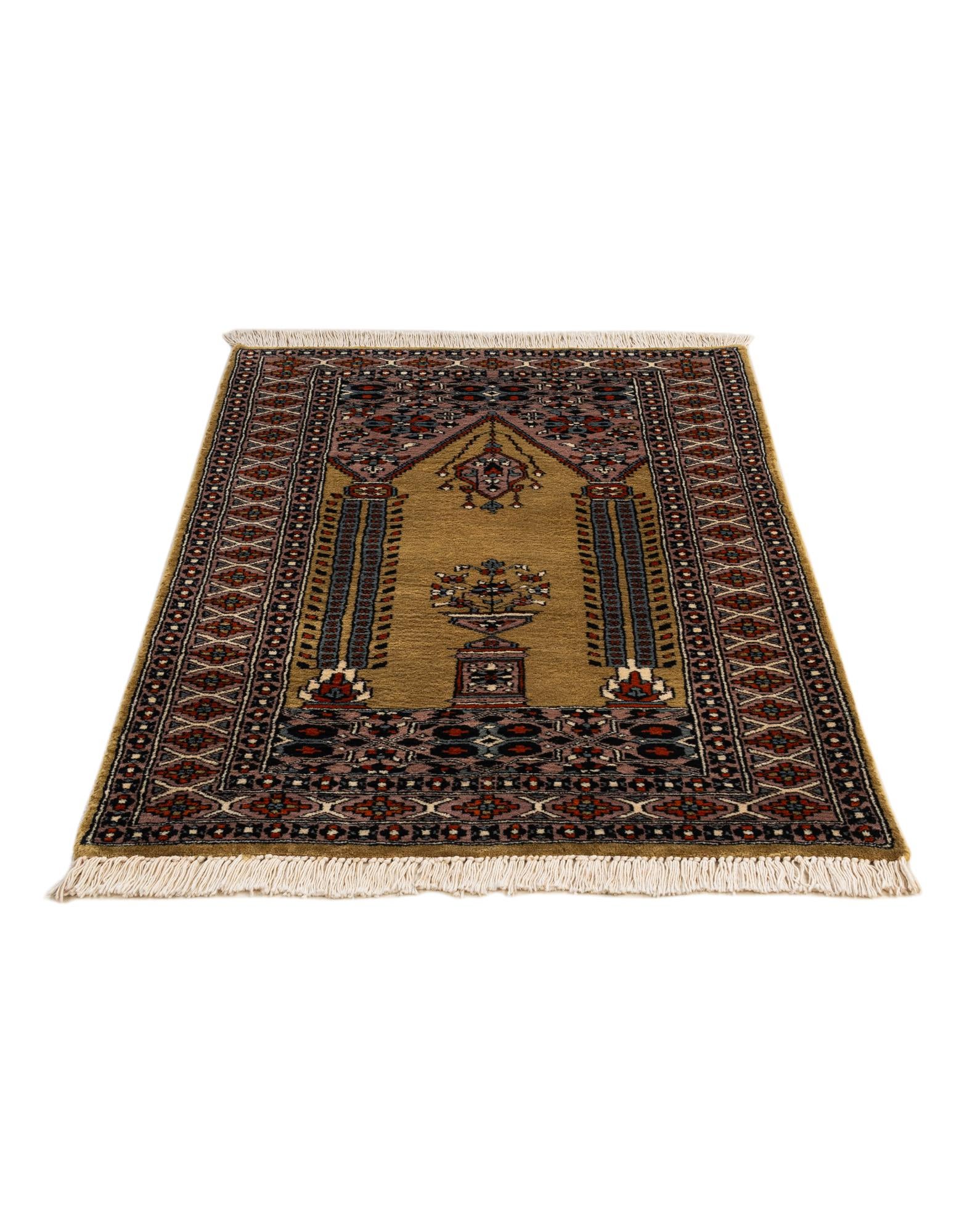 2' 8 x 4' 7 Hand Knotted Bokhara Oriental Wool Rug