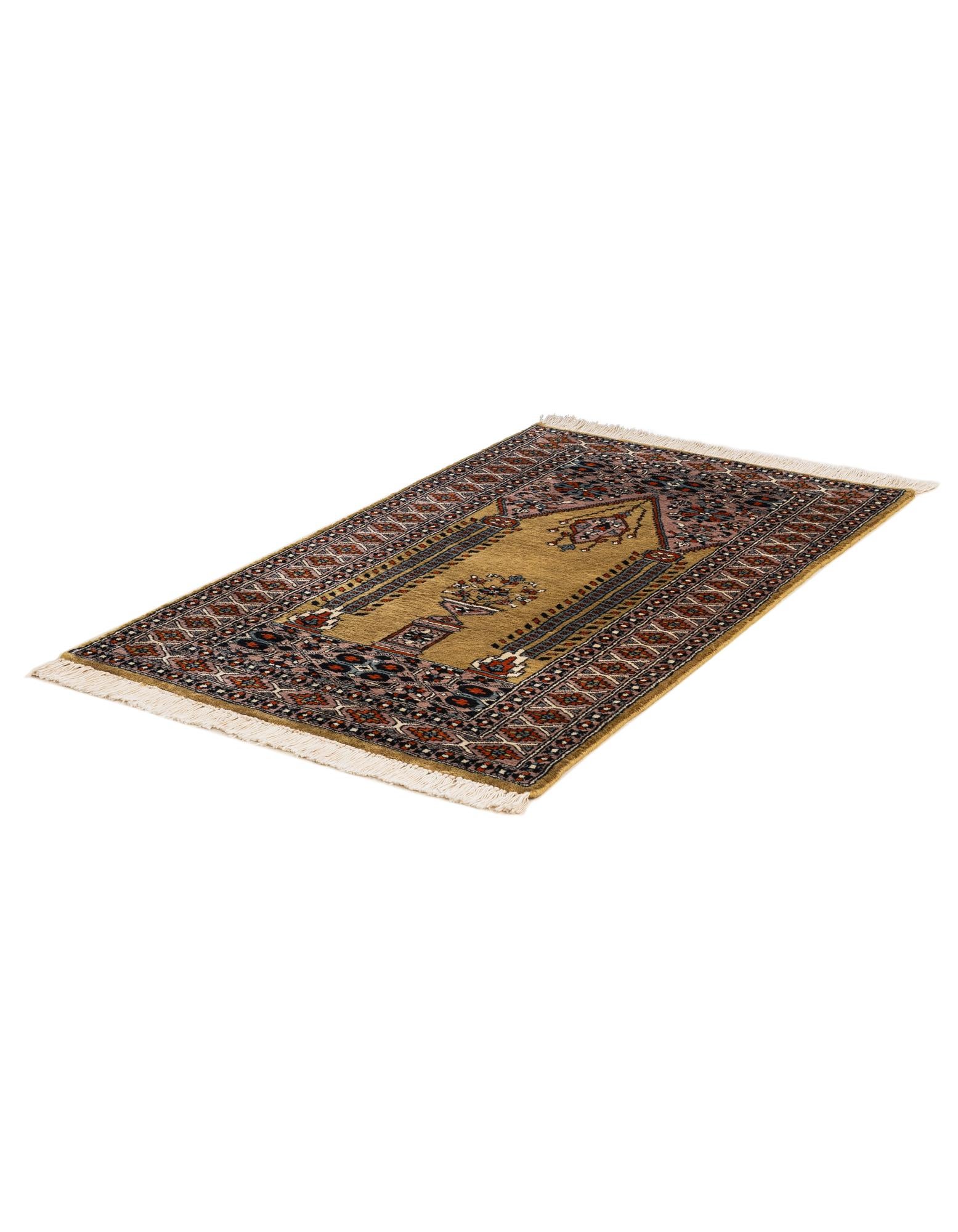 2' 8 x 4' 7 Hand Knotted Bokhara Oriental Wool Rug