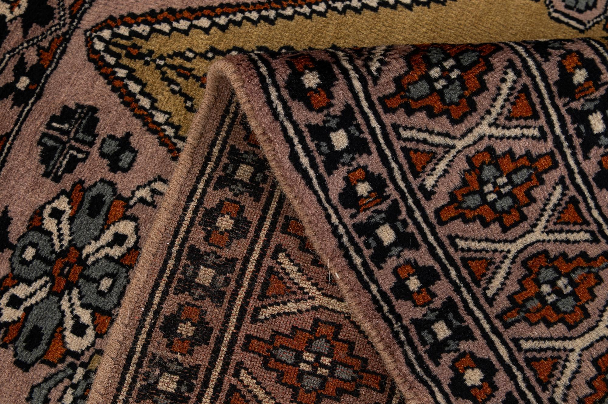 2' 7 x 4' 4 Hand Knotted Bokhara Oriental Wool Rug