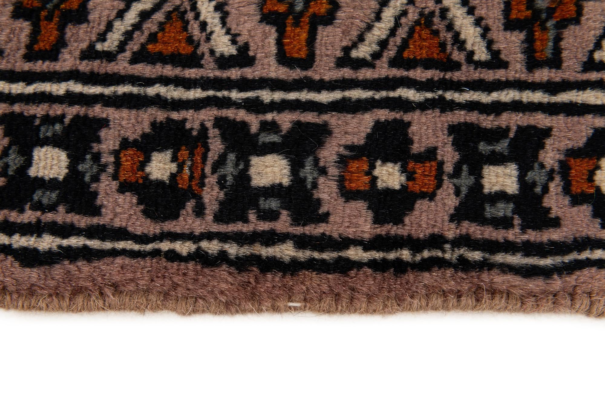 2' 7 x 4' 4 Hand Knotted Bokhara Oriental Wool Rug