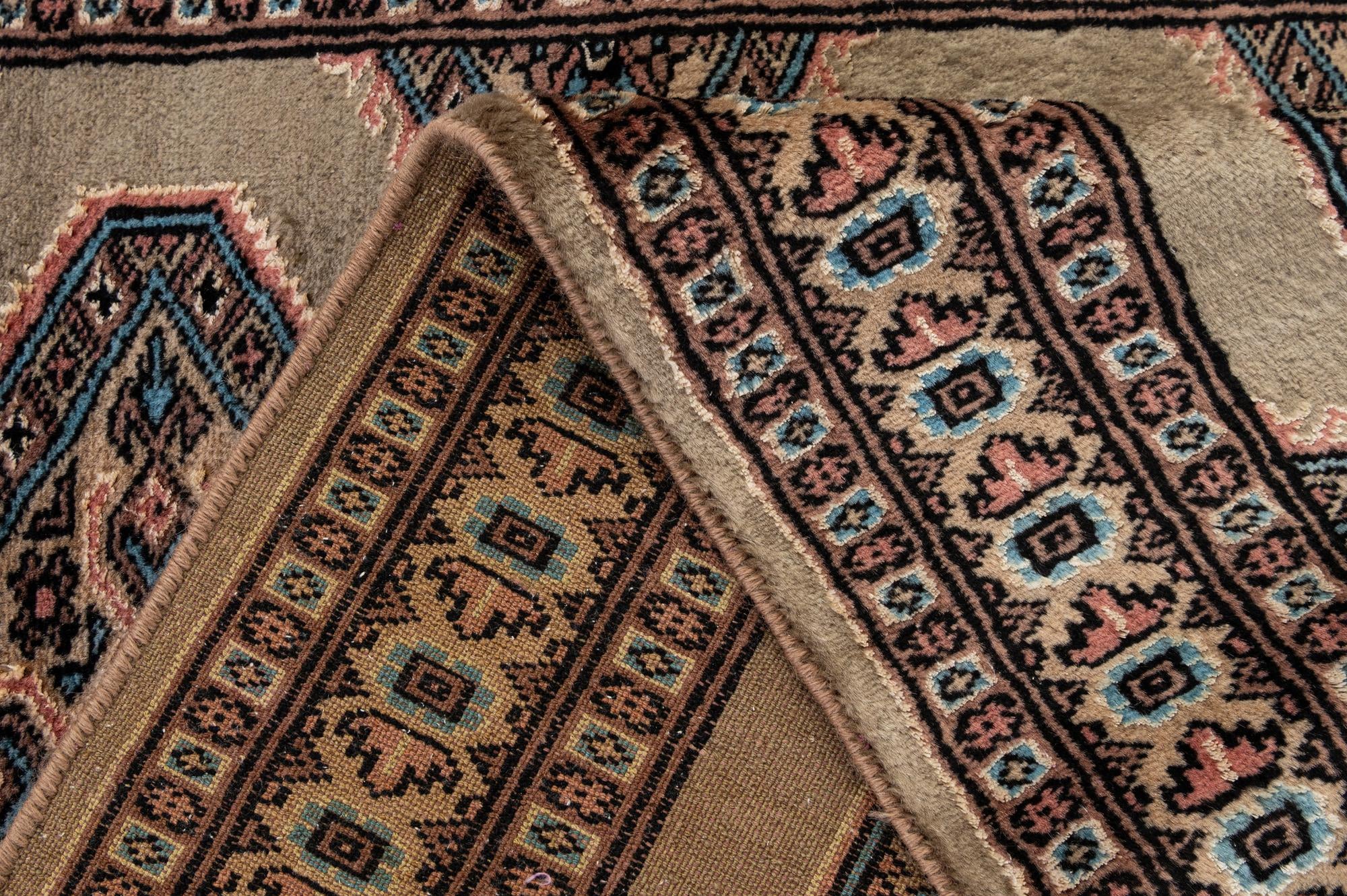 2' 7 x 4' 4 Hand Knotted Bokhara Oriental Rug