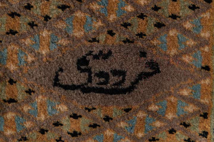 185cm x 275cm anudado a mano Bokhara Alfombra Oriental Lana