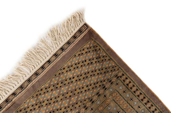 185cm x 275cm anudado a mano Bokhara Alfombra Oriental Lana