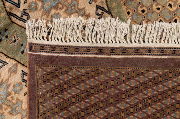 185cm x 275cm anudado a mano Bokhara Alfombra Oriental Lana