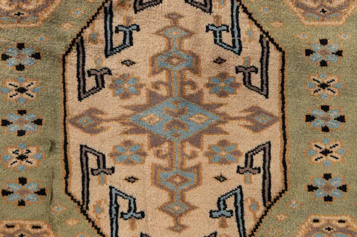 185cm x 275cm anudado a mano Bokhara Alfombra Oriental Lana