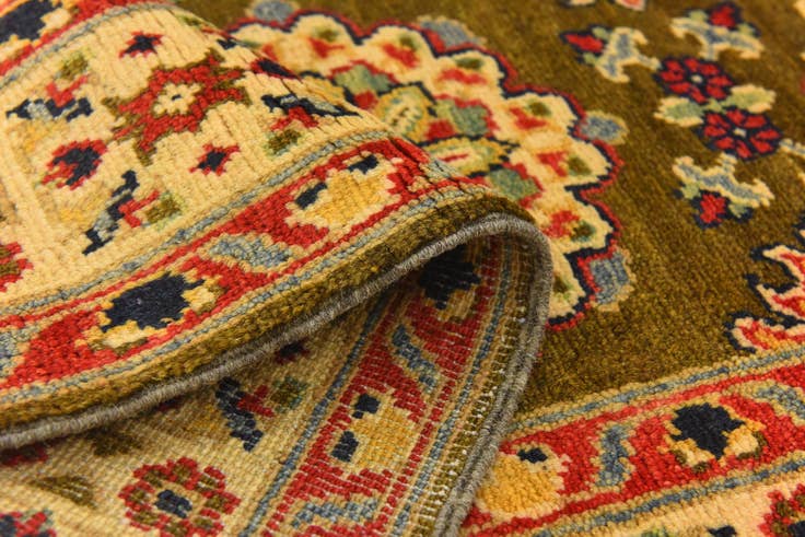 Detail image of 150cm x 215cm anudado a mano Kazak Alfombra
