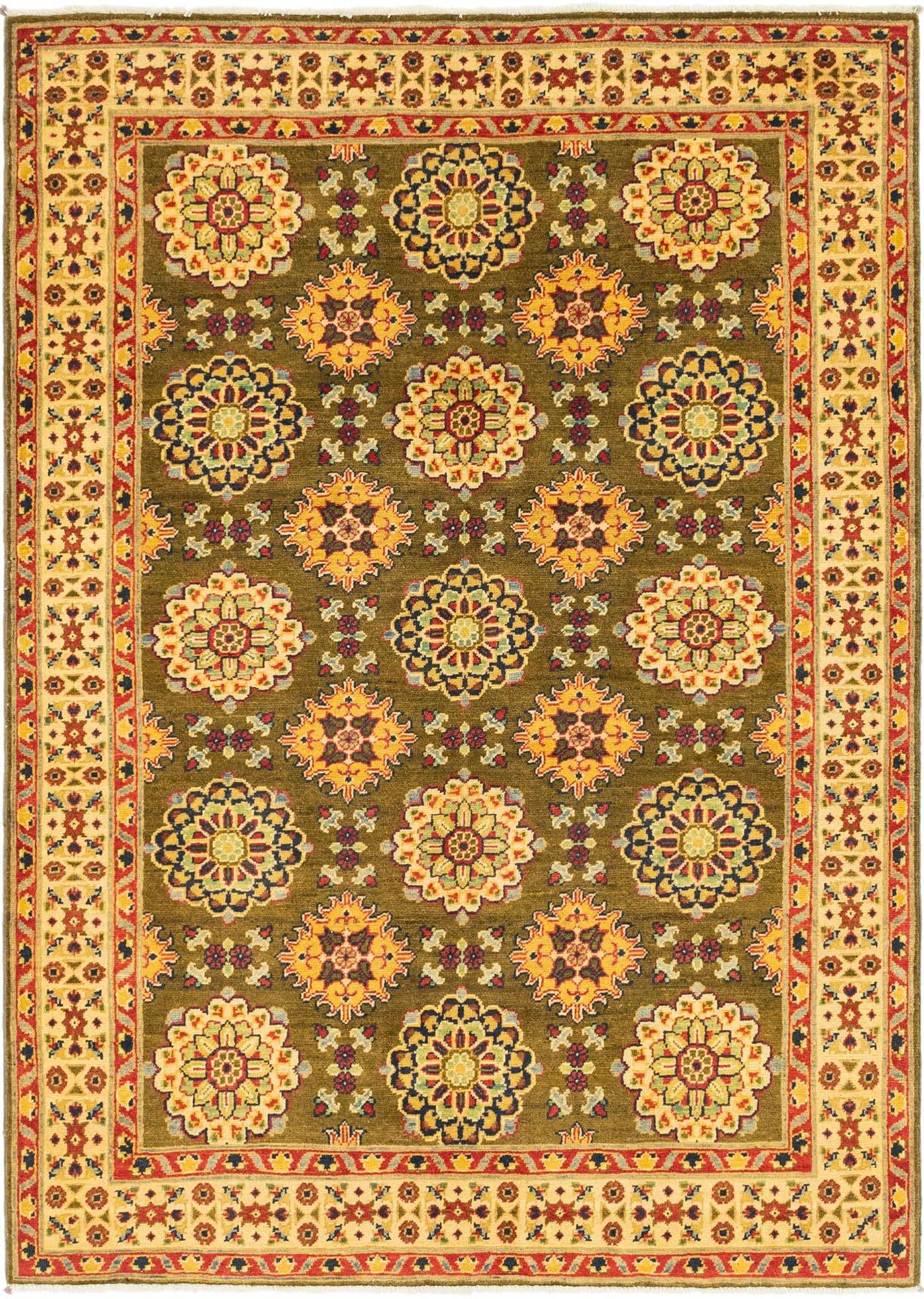 150cm x 215cm anudado a mano Kazak Alfombra