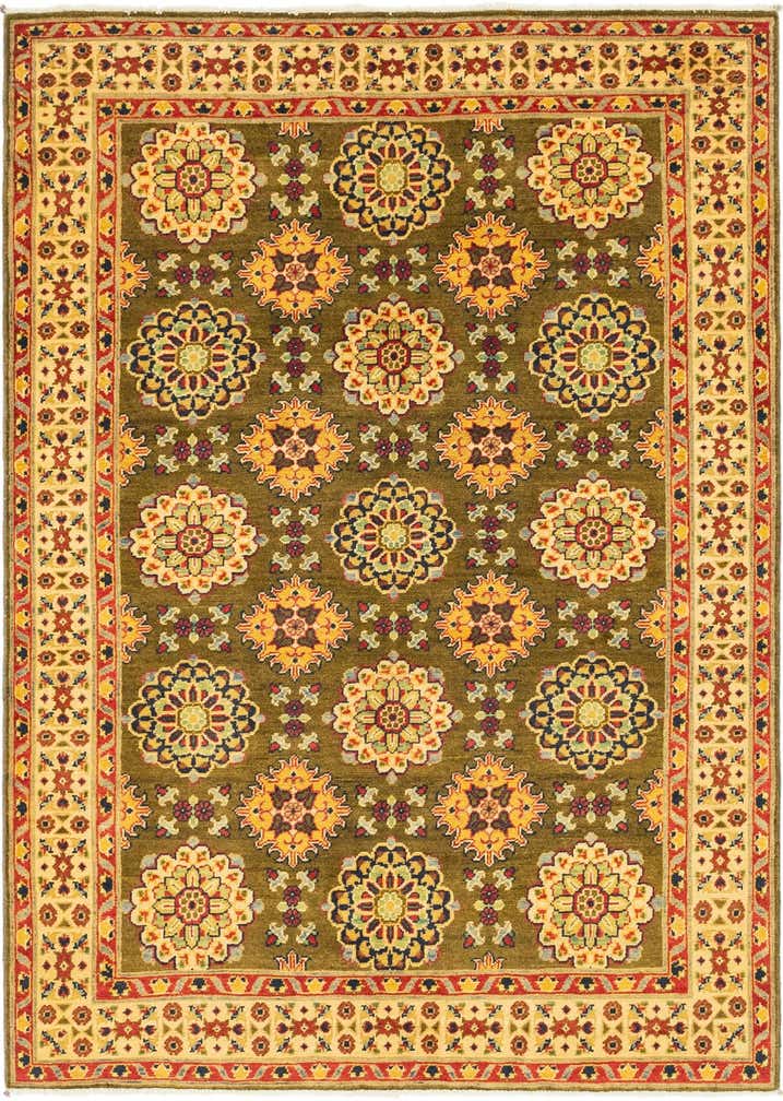150cm x 215cm anudado a mano Kazak Alfombra