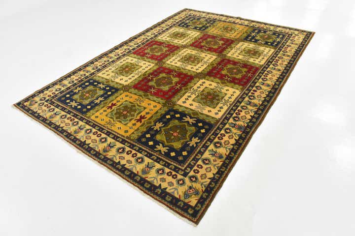 6' 8 x 9' 7 Hand Knotted Kazak Rug