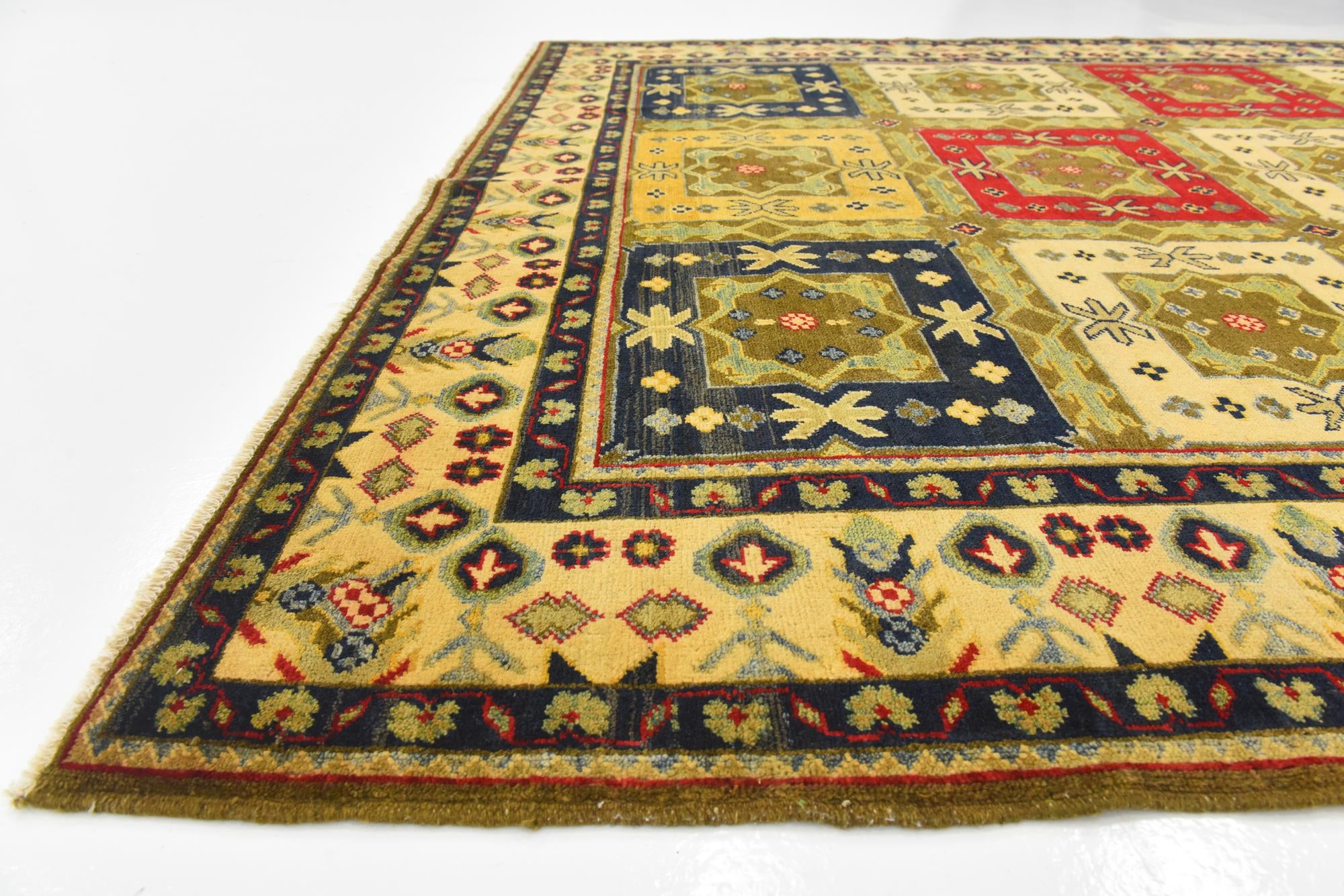 6' 8 x 9' 7 Hand Knotted Kazak Rug