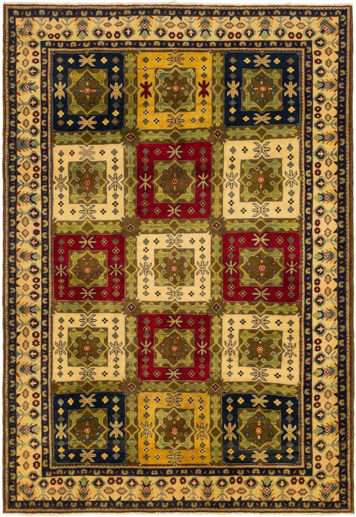 6' 8 x 9' 7 Hand Knotted Kazak Rug