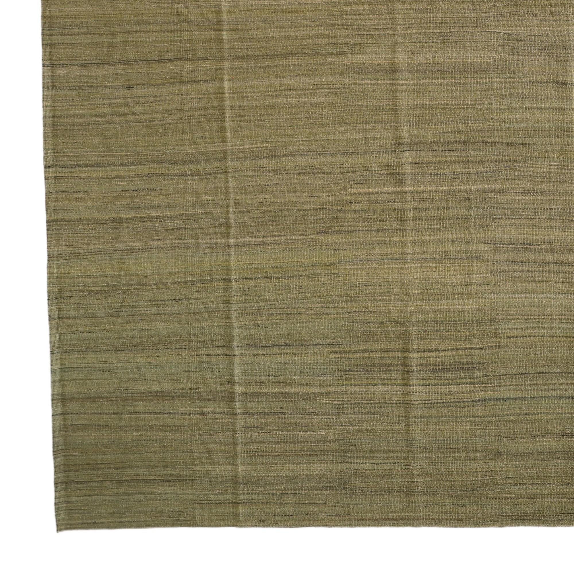 13' 1 x 18' 7 Hand Woven Kilim Afghan Wool Rug