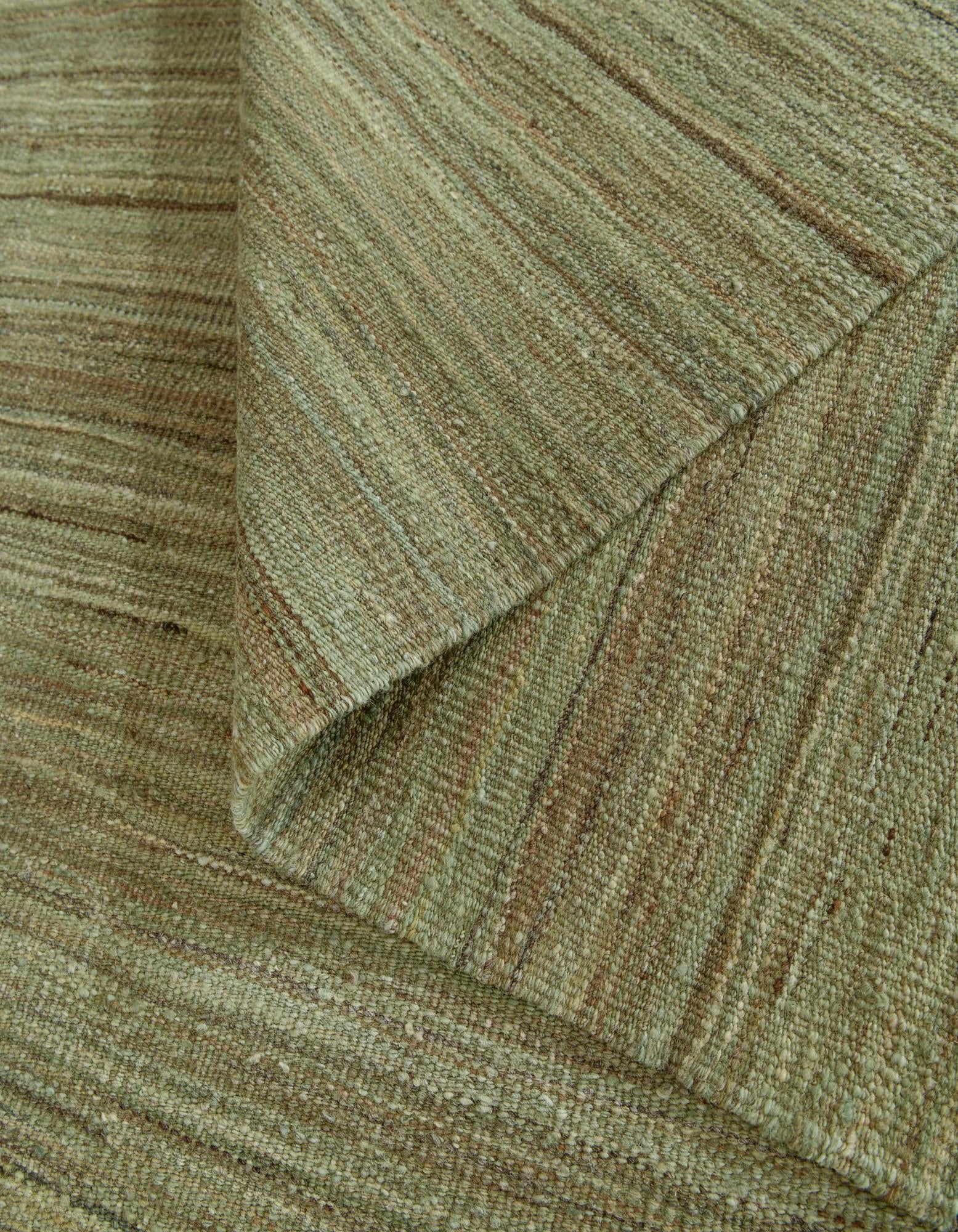 13' 1 x 18' 7 Hand Woven Kilim Afghan Wool Rug