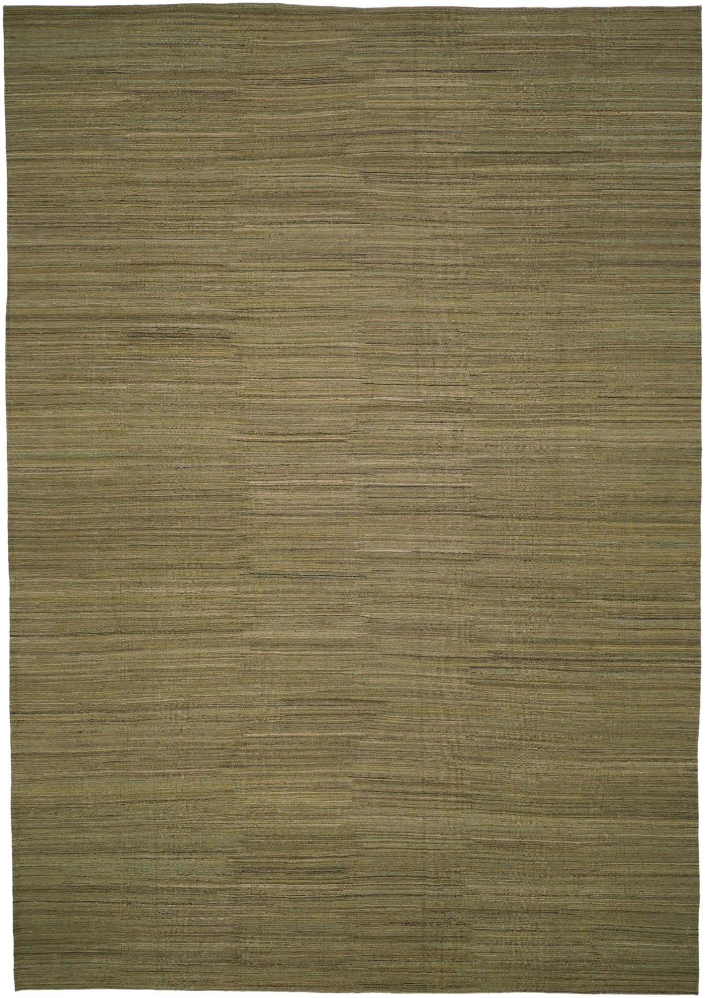 13' 1 x 18' 7 Hand Woven Kilim Afghan Wool Rug