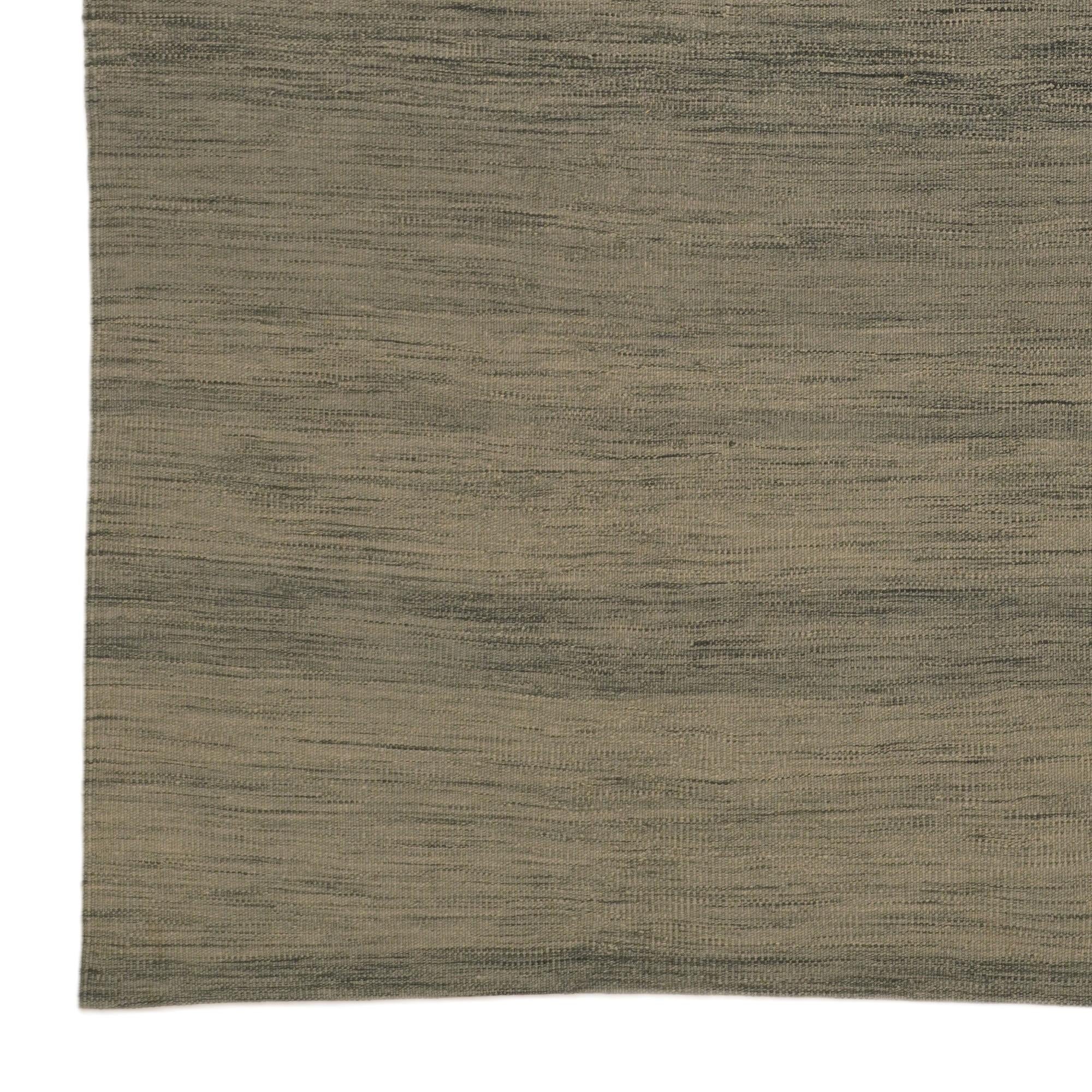 6' 9 x 9' 3 Hand Woven Kilim Modern Wool Rug